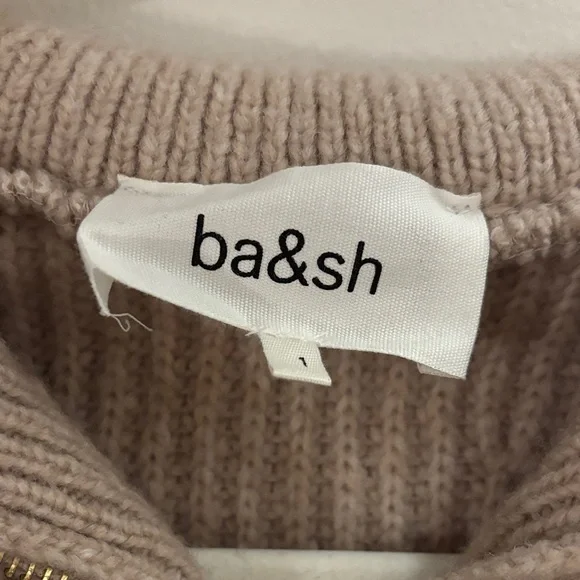 Ba&Sh Vassili Wool-blend Sweater In Beige - Picture 4 of 4